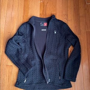 Black spyder full-zip jacket